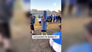 Having fun at the last practice (via battle.customs/IG) #football #seniors #practice #lastride #tackle #drills #athlete #highschoolfootball #memories