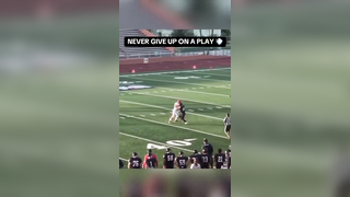 Gotta respect the hustle! #football #effort #speed #hustle #determination #athlete #tackle #highschoolfootball #sports