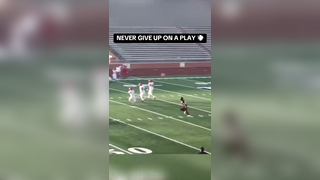 Gotta respect the hustle! #football #effort #speed #hustle #determination #athlete #tackle #highschoolfootball #sports
