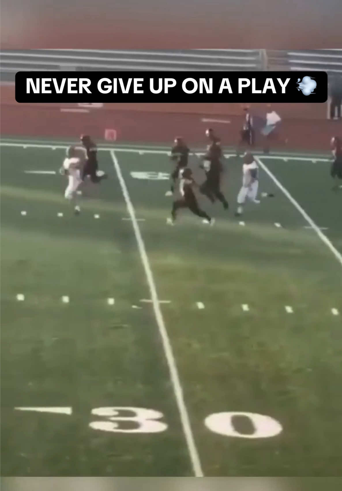 Gotta respect the hustle! #football #effort #speed #hustle #determination #athlete #tackle #highschoolfootball #sports