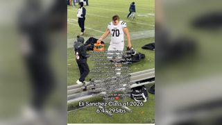 This kid was raised right @Jose Sanchez #football #sportsmanship #highschoolfootball #athlete #respect #oline #cleanup #olineman #respect