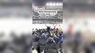 Thriller in the SNOW @matt #football #playoffs #snow #energy #weather #highschoolfootball #athlete #environment #playofffootball
