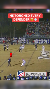 THIS PLAY WAS UNREAL @NFHSNetwork Havelock (NC) RB LeBron Sharpe makes defenders miss and breaks multiple tackles for a 64-yard TD. #football #shifty #juke #stiffarm #athlete #highschoolfootball #playoffs #touchdown #highlights