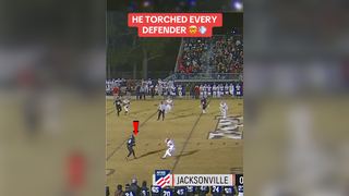 THIS PLAY WAS UNREAL @NFHSNetwork Havelock (NC) RB LeBron Sharpe makes defenders miss and breaks multiple tackles for a 64-yard TD. #football #shifty #juke #stiffarm #athlete #highschoolfootball #playoffs #touchdown #highlights
