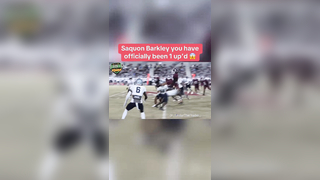 He HURDLED 2 guys at once @@b0p_d3anth0ny #hurdle #highschoolfootball #football #saquonbarkley #crazyplay #highlight #athlete