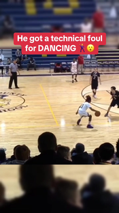 It was worth the tech #basketball #toosieslide #dance #funny #athlete #highschoolbasketball #technicalfoul