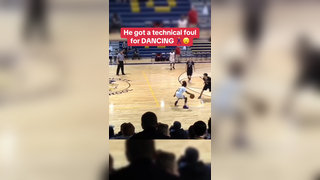 It was worth the tech #basketball #toosieslide #dance #funny #athlete #highschoolbasketball #technicalfoul