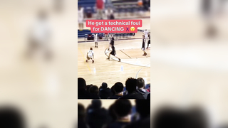 It was worth the tech #basketball #toosieslide #dance #funny #athlete #highschoolbasketball #technicalfoul