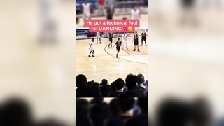 It was worth the tech #basketball #toosieslide #dance #funny #athlete #highschoolbasketball #technicalfoul