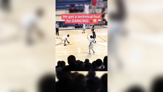 It was worth the tech #basketball #toosieslide #dance #funny #athlete #highschoolbasketball #technicalfoul