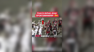 Love this @NFHSNetwork #football #sportsmanship #highschoolfootball #athlete #materdei #stjohnbosco #respect