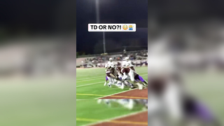 This untimed down was ruled a touchdown on the final play of regulation. Thoughts? ‍ #football #touchdown #run #referee #highschoolfootball #athlete #sports