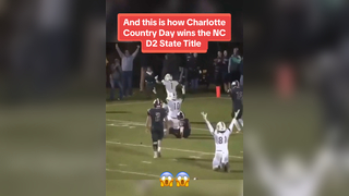 Anyone notice the ball hitting the ref in the face? #football #hailmary #touchdown #statetitle #athlete #qb #highlight #highschoolfootball