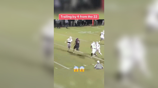 Anyone notice the ball hitting the ref in the face? #football #hailmary #touchdown #statetitle #athlete #qb #highlight #highschoolfootball