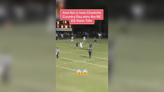 Anyone notice the ball hitting the ref in the face? #football #hailmary #touchdown #statetitle #athlete #qb #highlight #highschoolfootball