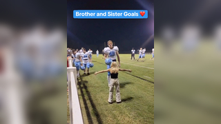 If you have siblings you can relate to this @Brittany Russ #football #family #wholesome #siblinggoals #memories #highschoolfootball