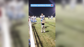 If you have siblings you can relate to this @Brittany Russ #football #family #wholesome #siblinggoals #memories #highschoolfootball
