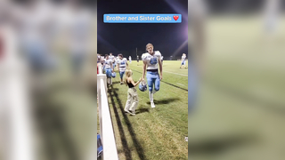 If you have siblings you can relate to this @Brittany Russ #football #family #wholesome #siblinggoals #memories #highschoolfootball