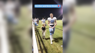 If you have siblings you can relate to this @Brittany Russ #football #family #wholesome #siblinggoals #memories #highschoolfootball