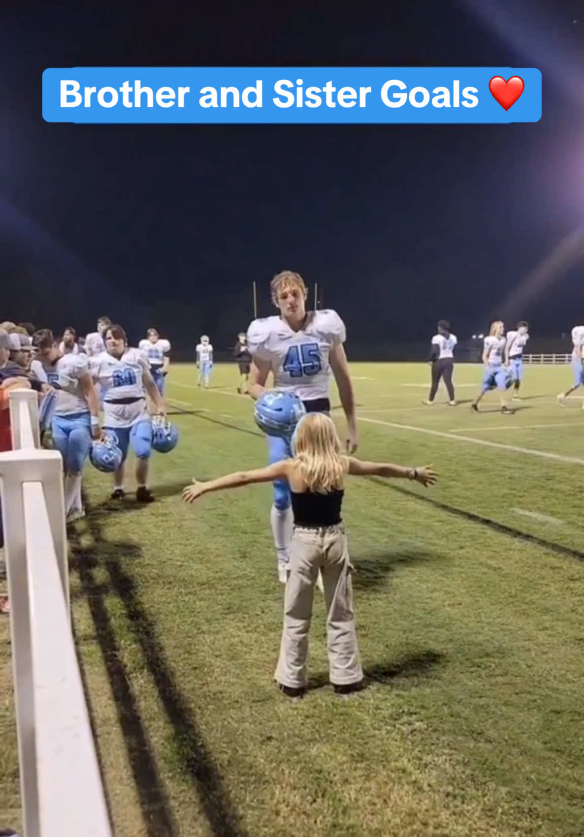 If you have siblings you can relate to this @Brittany Russ #football #family #wholesome #siblinggoals #memories #highschoolfootball