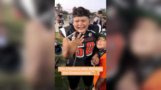 They were so HAPPY for him @Teresa Cardenas #football #emotional #championship #familyovereverything #sports #youthfootball