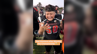 They were so HAPPY for him @Teresa Cardenas #football #emotional #championship #familyovereverything #sports #youthfootball