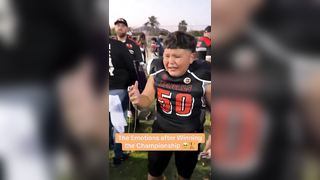 They were so HAPPY for him @Teresa Cardenas #football #emotional #championship #familyovereverything #sports #youthfootball