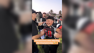 They were so HAPPY for him @Teresa Cardenas #football #emotional #championship #familyovereverything #sports #youthfootball