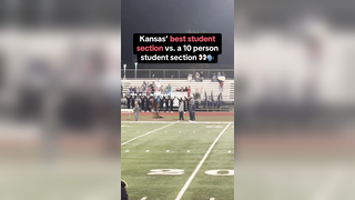 Respect to both student sections #football #studentsection #fans #crowd #hype #highschoolfootball