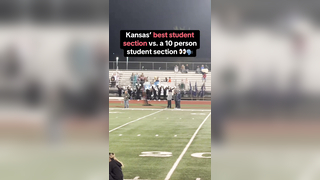 Respect to both student sections #football #studentsection #fans #crowd #hype #highschoolfootball