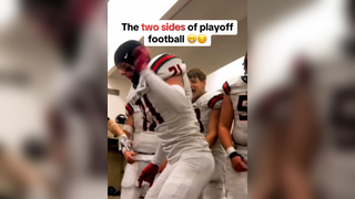 Could hear the speaker through the wall @Jackman_vids #football #playoffs #mood #highschoolfootball #athlete #happy #sad