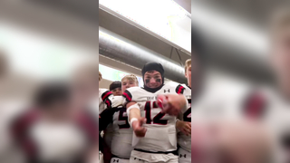 Could hear the speaker through the wall @Jackman_vids #football #playoffs #mood #highschoolfootball #athlete #happy #sad
