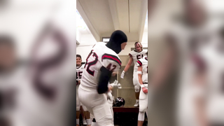 Could hear the speaker through the wall @Jackman_vids #football #playoffs #mood #highschoolfootball #athlete #happy #sad