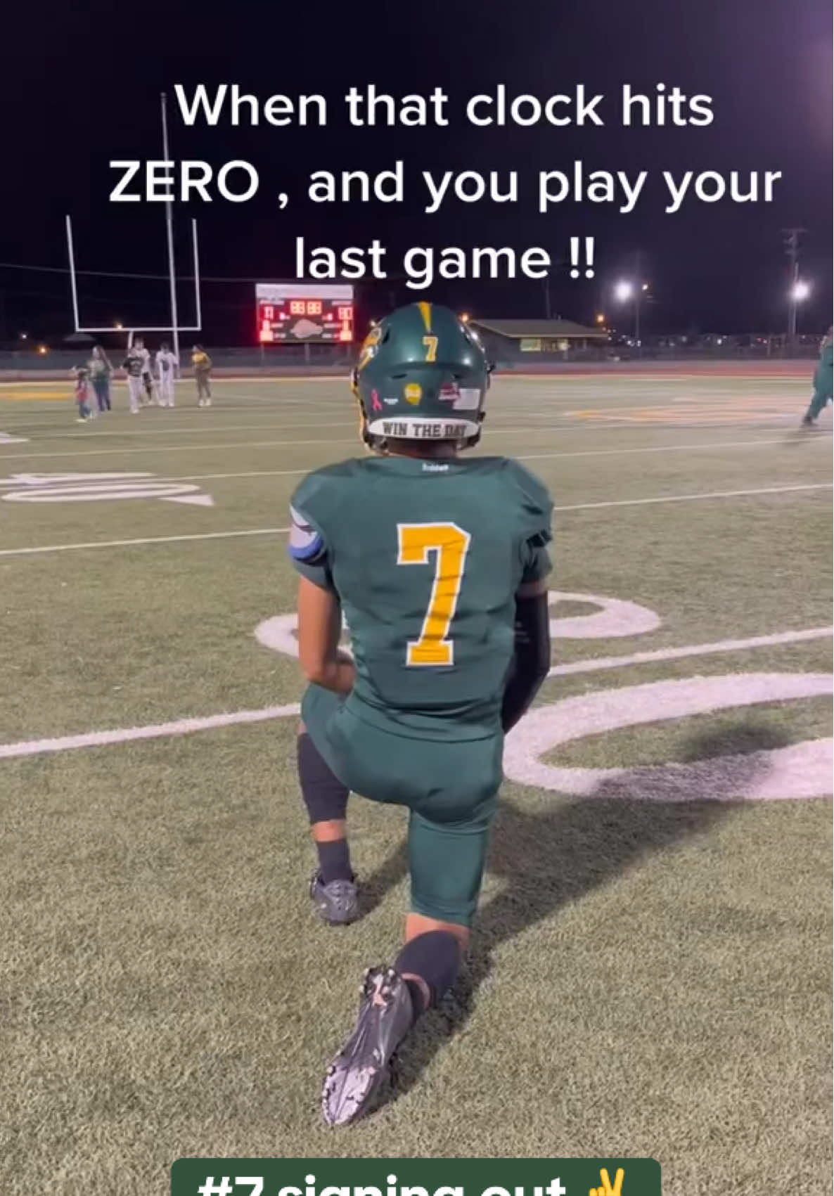 That last game hits different #football #senior #seniornight #highschoolfootball #athlete #lastgame #highschool