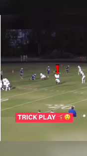 What did I just watch? #football #trickplay #cartwheel #split #highschoolfootball #athlete #funny