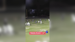 What did I just watch? #football #trickplay #cartwheel #split #highschoolfootball #athlete #funny
