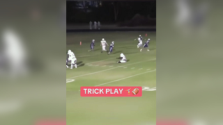 What did I just watch? #football #trickplay #cartwheel #split #highschoolfootball #athlete #funny