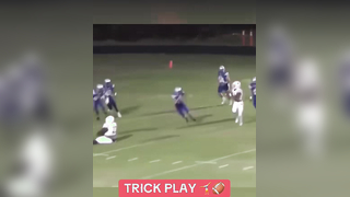 What did I just watch? #football #trickplay #cartwheel #split #highschoolfootball #athlete #funny