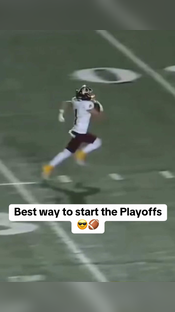 Starting off with a BANG #football #kickreturn #highschoolfootball #touchdown #athlete #highlights #return #playoffs