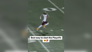 Starting off with a BANG #football #kickreturn #highschoolfootball #touchdown #athlete #highlights #return #playoffs