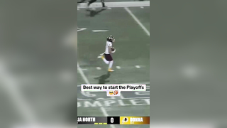 Starting off with a BANG #football #kickreturn #highschoolfootball #touchdown #athlete #highlights #return #playoffs
