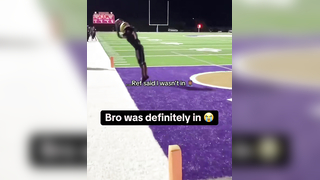 He really toe tapped for no reason ‍ #football #catch #toetap #referee #highschoolfootball #athlete #widereciever