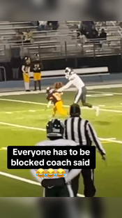 @Ⓜ #football #block #coach #highschoolfootball #athlete #funny