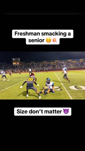 Tag a FRESHMAN #football #freshman #senior #highschoolfootball #athlete #tackle #hitstick