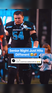 A night you’ll NEVER forget #football #seniornight #senior #athlete #highschoolfootball #highschool #sports