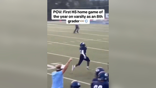 Tag a youngin that’s up next ???? #football #highscholl #varsity #kickreturn #touchdown #eigthgrade #athlete