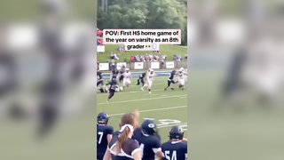 Tag a youngin that’s up next ???? #football #highscholl #varsity #kickreturn #touchdown #eigthgrade #athlete