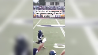 Tag a youngin that’s up next ???? #football #highscholl #varsity #kickreturn #touchdown #eigthgrade #athlete