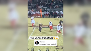 The lineman really threw a DOT #football #lineman #throw #touchdown #athlete #highlight #highschoolfootball