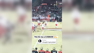 The lineman really threw a DOT #football #lineman #throw #touchdown #athlete #highlight #highschoolfootball